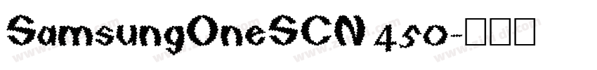 SamsungOneSCN 450字体转换